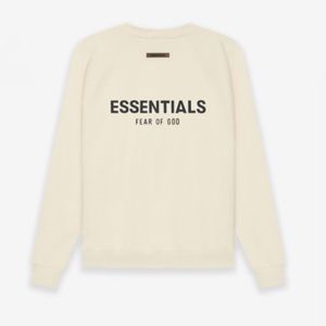 Essentials buttercream pullover crew neck